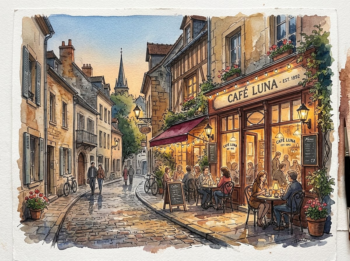 Bistro Evening on Rue Saint-Louis